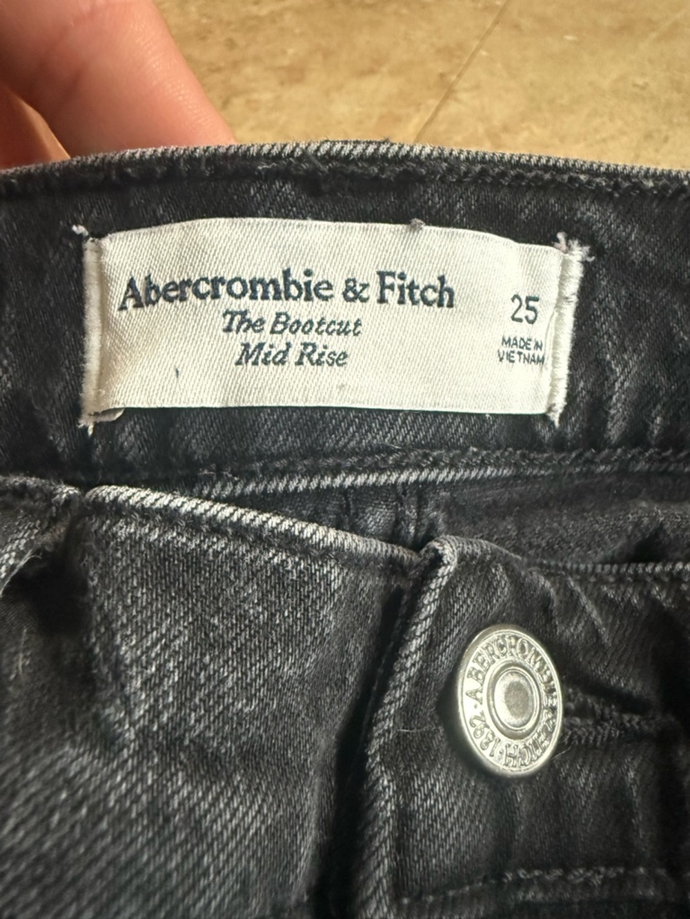 Abercrombie & Fitch Charcoal Grey Bootcut Jeans